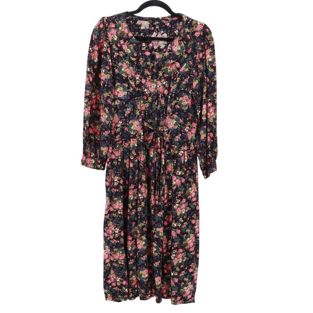 Sante Dress Womens S Black Boho Feminine Bohemian Prairie Cottagecore Whimsical‎